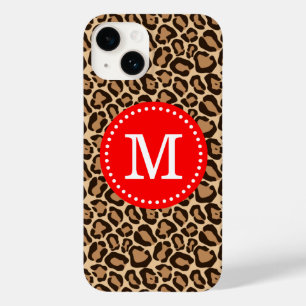 Rote und braune Leopard-Printmonogramm title_seo2