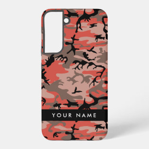Rote und braune Tarnung Personalisieren Sie Ihren Samsung Galaxy Hülle