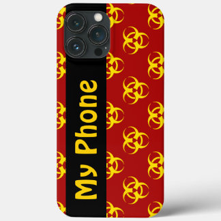 Rote und gelbe Biogefährdung mit benutzerdefiniert Case-Mate iPhone Hülle