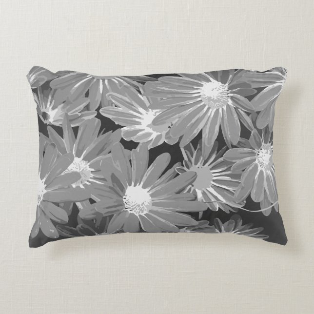 Rote und gelbe Blumen 2 Dekokissen (Vorderseite)