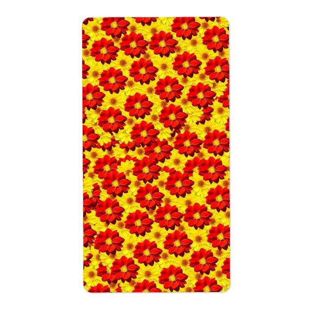 Rote und gelbe Dahlien-Blume (Vorne)
