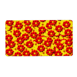 Rote und gelbe Dahlien-Blume