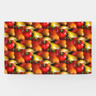 Rote und gelbe Paprikaschoten Banner