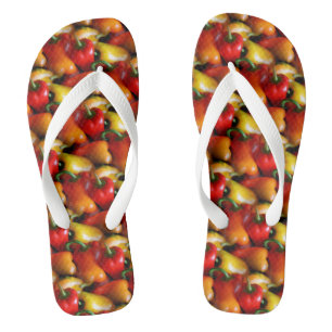 Rote und gelbe Paprikaschoten-Paar von Flip Flops
