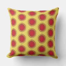Rote und gelbe Polka Dots Circle Sun Summer