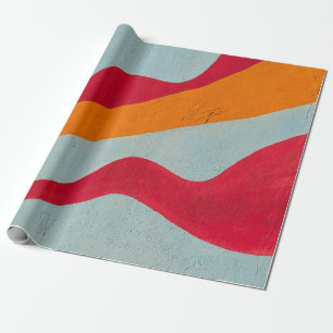 Rote und gelbe Wand Geschenkpapier