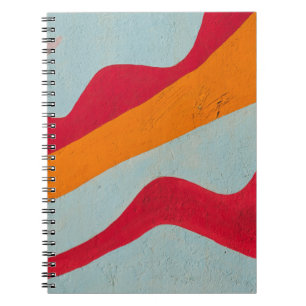 Rote und gelbe Wand Notizblock