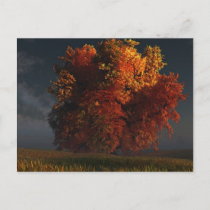 Rote und Gold Postkarte