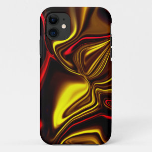 Rote und goldene Linien mit dunklen Teilen Case-Mate iPhone Hülle