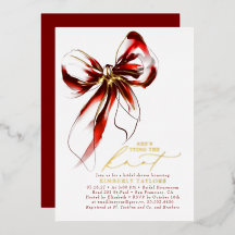 Rote und goldene Schleife Elegante wunderliche Bra