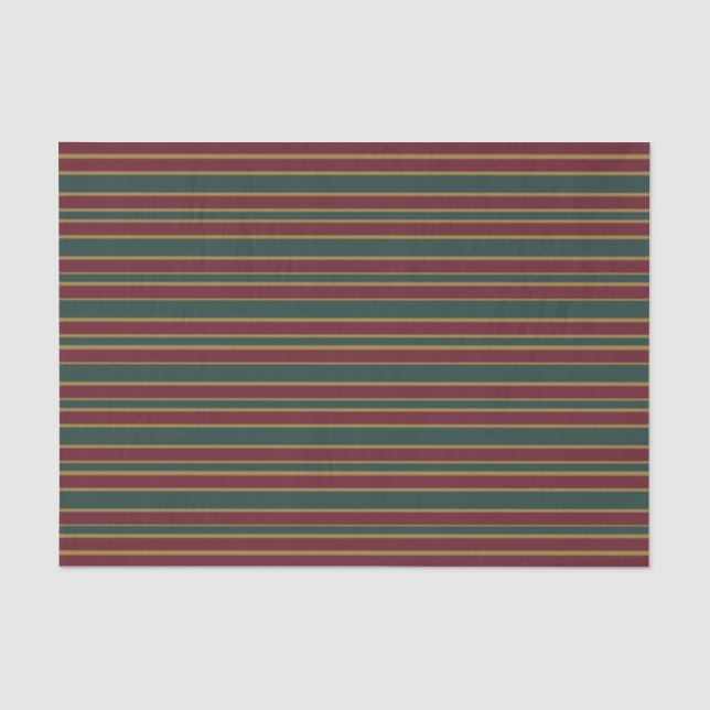 Rote und goldene Weihnachtscreme Seidenpapier (Vorderseite)