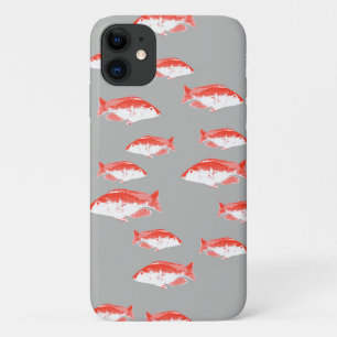 Rote und graue Fische Case-Mate iPhone Hülle