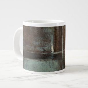 Rote und graue Mauer Jumbo-Tasse