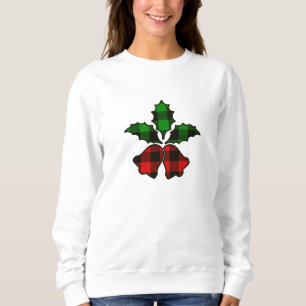 Rote und grüne Buffalo Karierte Weihnachtsschreie Sweatshirt