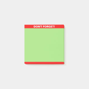 Rote und grüne editierbare Kalligrafie-Notiz Post-it Klebezettel