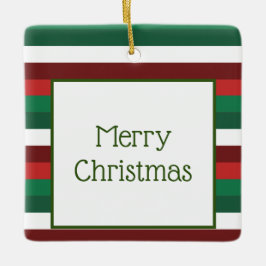 Rote und grüne frohe Weihnachtsschmuck