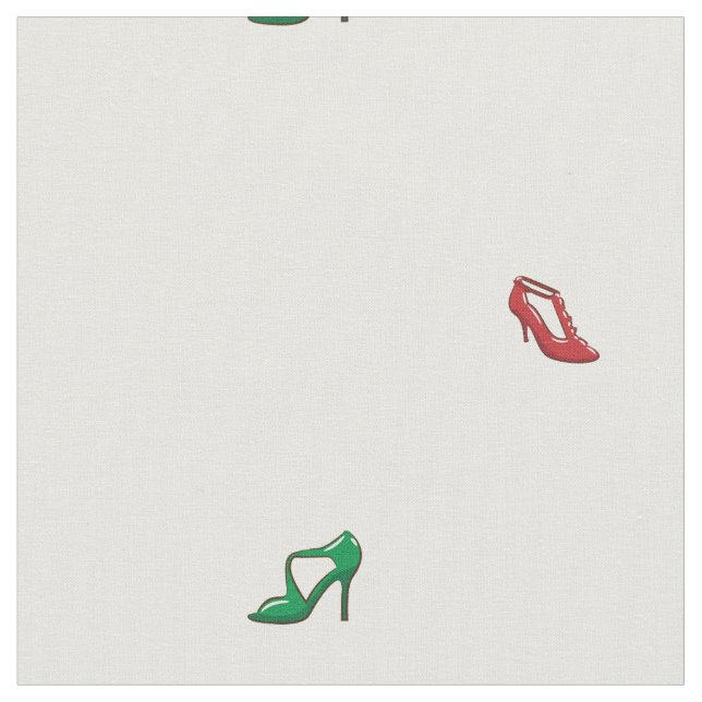 rote und grüne Heelse Stoff (Nahaufnahme)