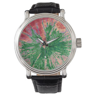 Rote und grüne Paintball-Uhr Armbanduhr