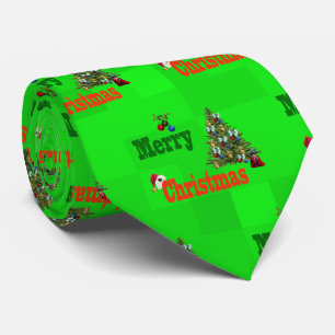 Rote und grüne Rasenschüsseln, Weihnachtsschnecken Krawatte