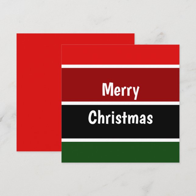 Rote und grüne Streifen (Vorne/Hinten)