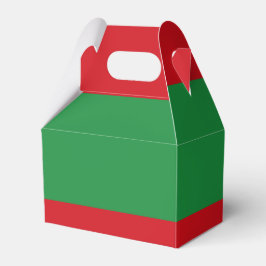 Rote und grüne Streifen Geschenkschachtel
