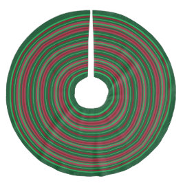Rote und grüne Streifen Weihnachtsmuster Polyester Weihnachtsbaumdecke