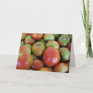 Rote und grüne Tomaten Karte