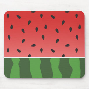 Rote und grüne Wassermelone Mousepad