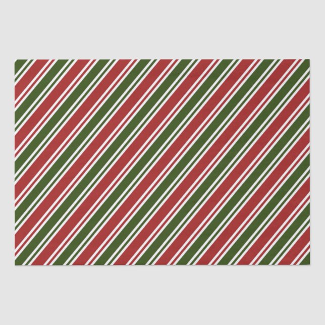 Rote und grüne Weihnachten  Seidenpapier (Vorderseite)