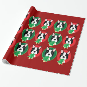 Rote und grüne Weihnachtsgeschenk-Verpackung Geschenkpapier