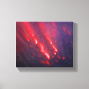 Rote und Lila Cloud-Abstraktion Leinwanddruck