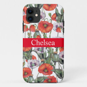 Rote und Lila Muster Personalisiert Case-Mate iPhone Hülle
