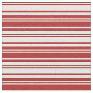 Rote und Minze Cremes Streifen/Linienmuster Stoff
