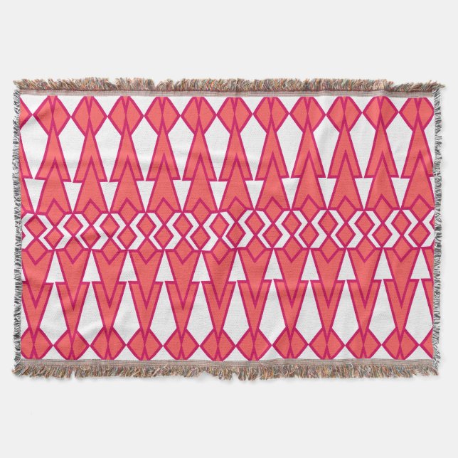 Rote und rosa Bowties Decke (Vorderseite)