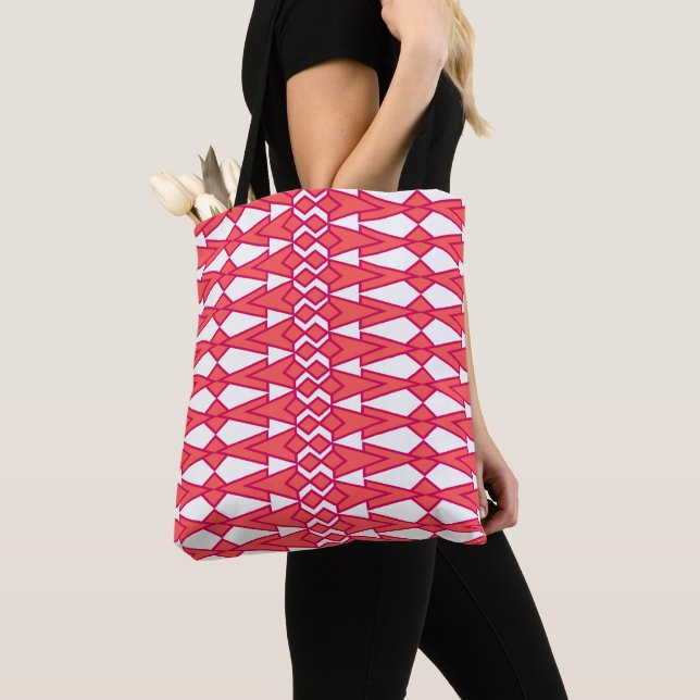 Rote und rosa Bowties Tasche (Von Nahem)
