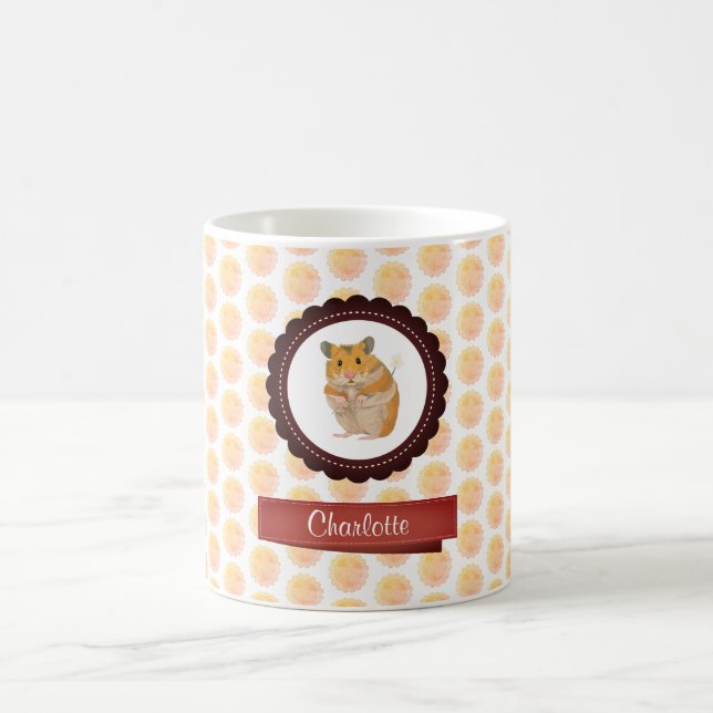 Rote und rosa Girls Hamster Kaffeetasse (Mittel)