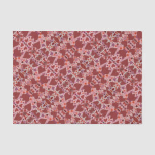 rote und rosa Herzen Seidenpapier