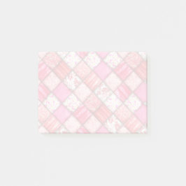 Rote und rosa Imitate Muster - Muster Post-it Klebezettel