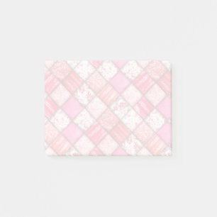 Rote und rosa Imitate Muster - Muster Post-it Klebezettel
