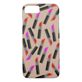 Rote und rosa Lippenstifte. Maskenbildner Case-Mate iPhone Hülle