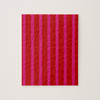 Rote und rosa Streifen Jigsaw Puzzle