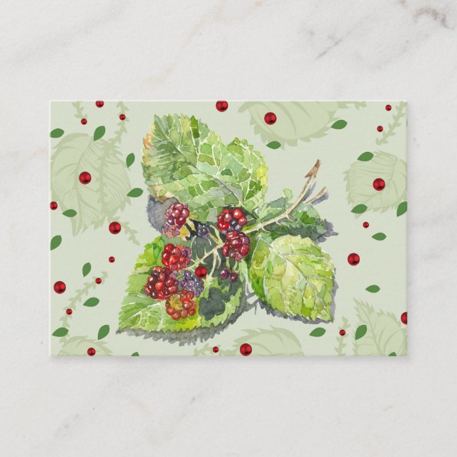 rote und schwarze BlackBerry Hinweiskarte (Vorderseite)