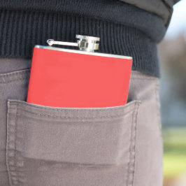 Rote und schwarze, einheitliche Streifen Flachmann