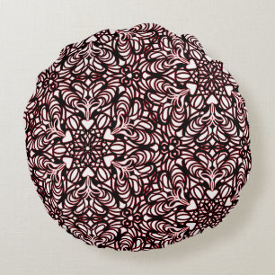 Rote und schwarze Herzen gestalten Throw Kissen