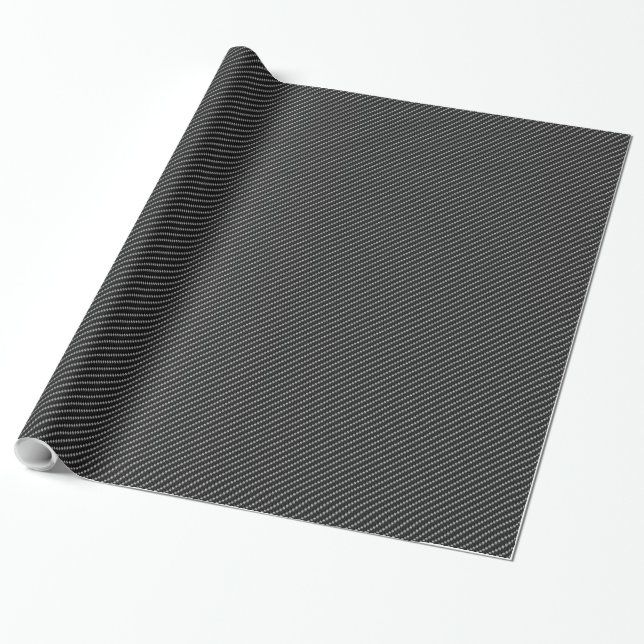 Rote und schwarze Kohlefaserbasis Geschenkpapier (Ungerollt)