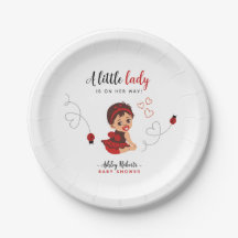 Rote und schwarze Marienkäfer-Baby-Party