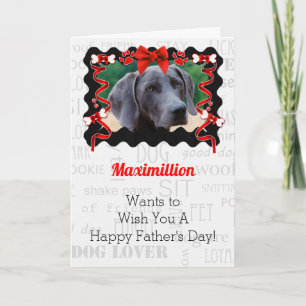 Rote und schwarze Maskuline vom Tag des Hundes Karte