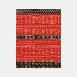 Rote und schwarze moderne Mudcloth Decke