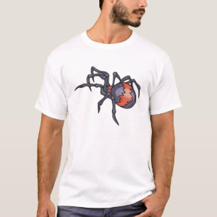 Rote und Schwarze Spider T-Shirt