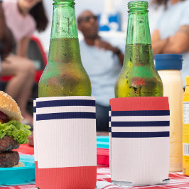 Rote und schwarze Streifen Dosenkühler